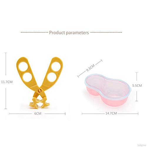 Tesoura YTGOOD multifuncional portátil com clipe de PP para bebês com corte de alimentos, tesouras d