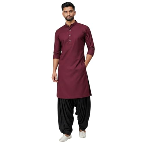 Image of Mens Pure Coton Kurta Dhoti Set | Traditional Ethnic Wear for Festive & Wedding Men's Cotton Kurta with Dhoti Set | Comfortable Ethnic Traditional Outfit Stylish Men's Cotton Kurta Dhoti Set.