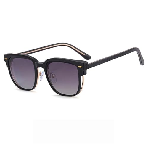 Lunettes de soleil magnétiques vintage avec monture UV400 robuste