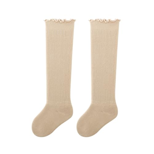 Long Tube Socks Leg Warmers Warm Socks Boneless Sock Solid Color Knee Length Sock for Daily Party