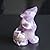 HLbshi Hand Carved Gemstone Crystal Wolf Figurine Animal Statue Carving Office Home Decor Collections 2'' (Purple Amethyst)