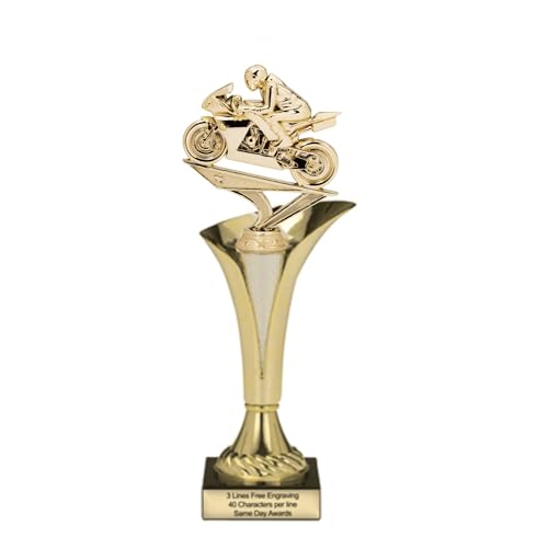 Same Day Awards Typhoon Motorcycle Racing Trophy, 14.5"
