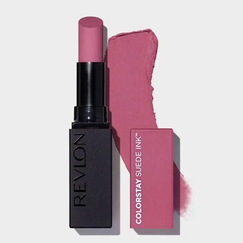 Image of REVLON ColorStay Suede INK Lipstick, Waterproof, Longwear, Transfer proof, Antioxidant-rich Vitamin E, With Vegan Formula made without parabens, In Charge - 009