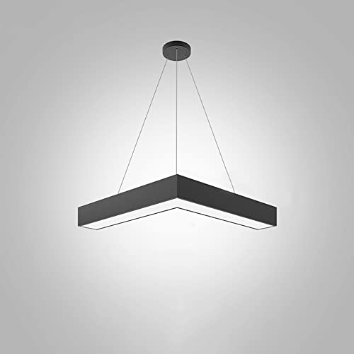 Suspension LED V-Arrow 16W au design architectural 6000K avec câble de suspension en acier