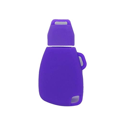 BROVACS Silicone Cover Protector Case Holder Skin Jacket Compatible with MERCEDES BENZ 3 Button Smart Remote Key Fob CV4956 Deep Purple - Image 2