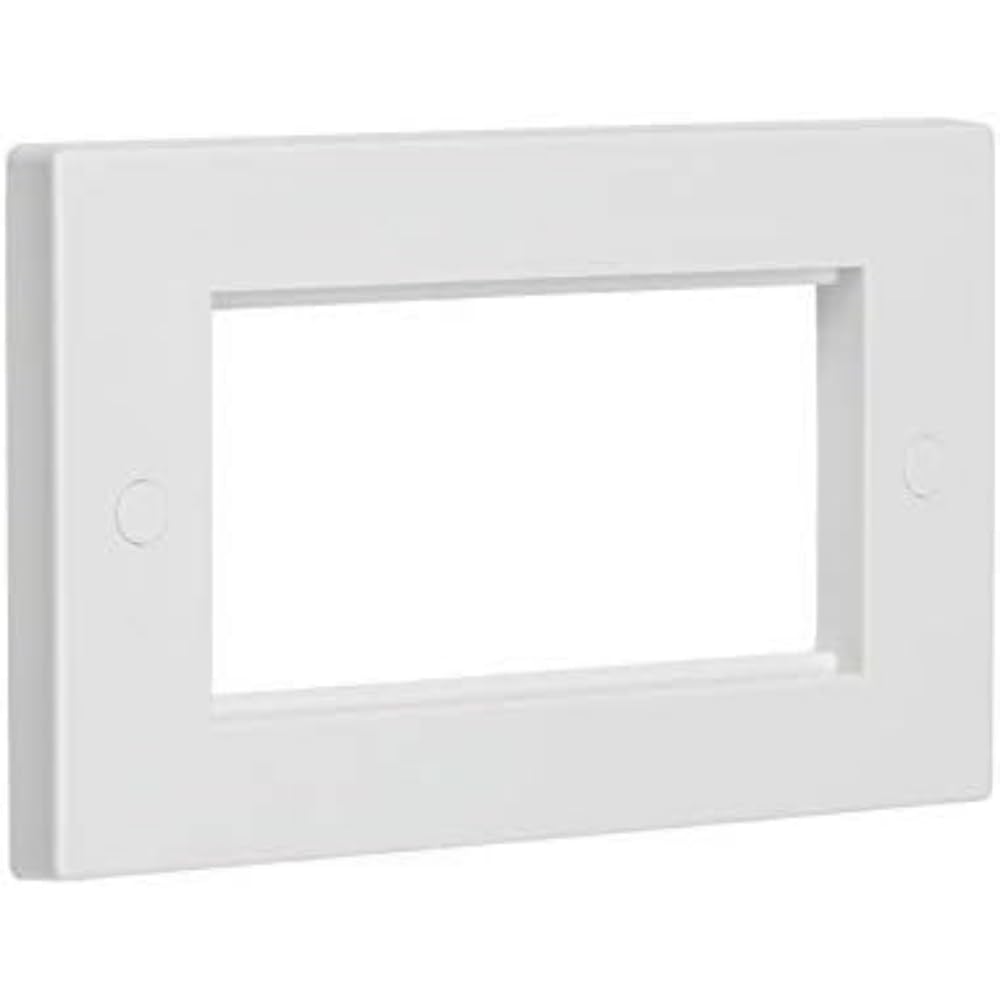 Knightsbridge White 4G Modular Faceplate