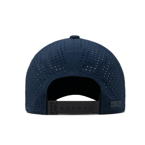 Melin A-Game Hydro, Performance Snapback Hat, Water-Resistant Baseball Cap For Men & Women, Navy, Medium-Large #TOP2