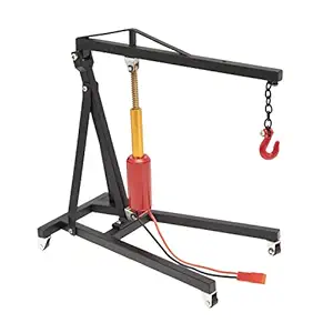 DKKY 1/10 1/8 Simulation Model Car Garage Series Engine Hoist Electric Crane Hoist Lift (Black)