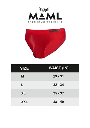 Image of MAML Men's Ultra Thin Ice Silk Briefs Underwear for Men