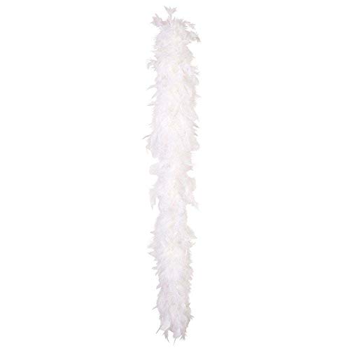 Boland - Boa de pluma para disfraz, 180 cm, color blanco (52704)