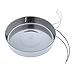 RNXRZANK Mini Stainless Steel Frying Pan Outdoor Portable Pot
