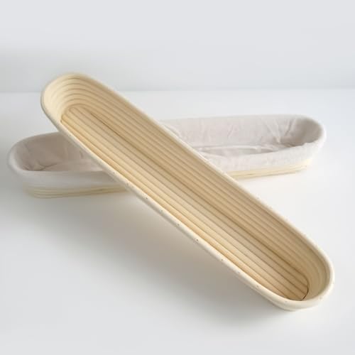Cestas de pan para fermentación elaboradas en ratán natural con forro textil 8