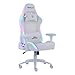 OCELOT GAMING Silla Gamer ORGB-White THUNDRA. Base de Metal, Descansa Brazos Ajustables, Inclinación de hasta 155°. Soporta hasta 150Kg. Color Blanco con iluminación Tipo RGB.