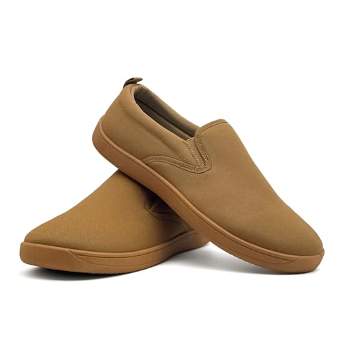 Mens Slip-on Shoes Loafers Casual Walking Shoes Hands Free Canvas Fashion Sneakers2