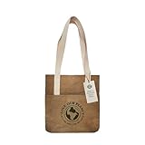 EARTHGRADE Reusable Grocery Lunch Bag – Sustainable & Eco Friendly Washable Paper Totes with Cotton Canvas Handles & Durable Seams - 9.5' x 11'