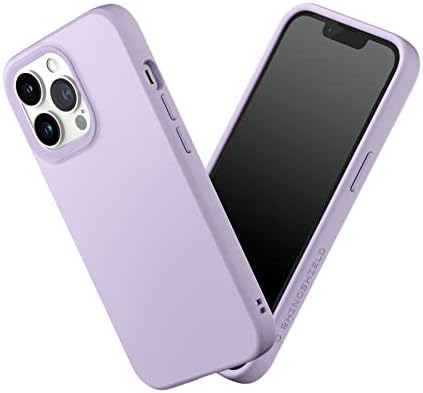 RHINOSHIELD Case Compatible with [iPhone 13 Pro] | SolidSuit - Shock Absorbent Slim Design Protective Cover with Premium Matte Finish 3.5M/11ft Drop Protection Changeable Camera Rings - Blush Pink