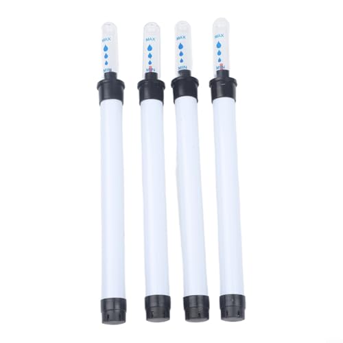 Jauge de niveau d'eau, 4 moniteurs d'eau pour plantes avec design flotteur pour pots de fleurs, réservoirs, piscines, blanc (180#)