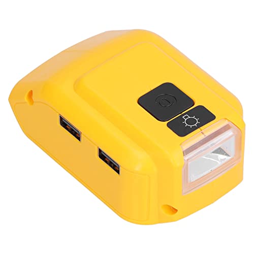 Convertidor de Luz de Trabajo de Cargador de Batería con Puertos USB Duales, Adecuado para Baterías de Litio de 14 V - 22V, Luz de Emergencia de Salida de 12 V para (con - imagen 5