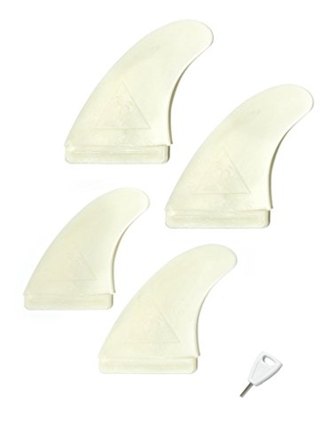 Catch Surf Hi-Perf Quad Fin Set, Natural #TOP1