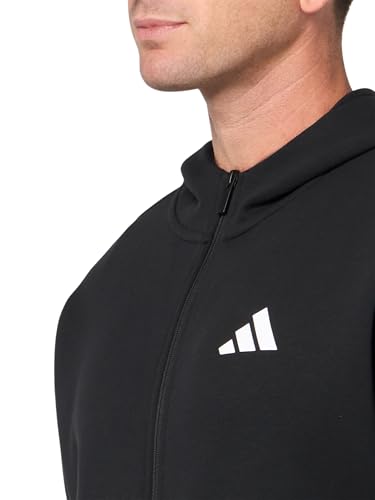 adidas Men's Future Icons Small Logo Full-Zip Hoodie2