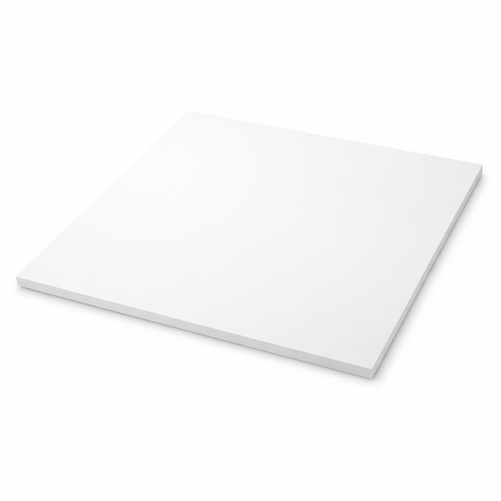 Metacrilato blanco corte a medida preciso – Grosor 3 o 5 mm – Acabado mate o brillo – Cantos pulidos diamante – Decoración, bricolaje, manualidades y rotulación (3mm brillo opal 80x40)