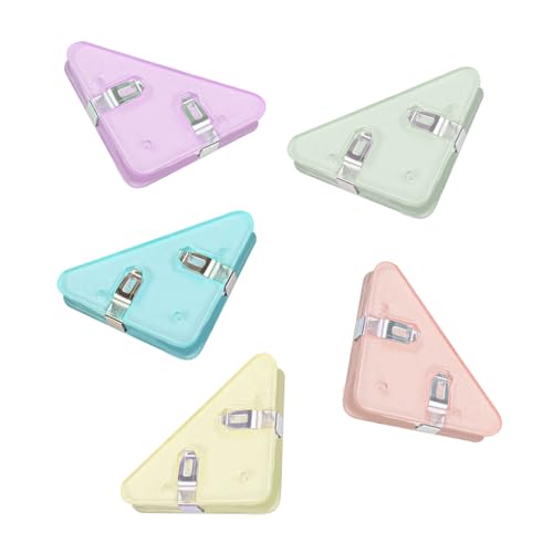 24枚三角クリップ 三角ブックコーナークリップ 本の角の保護 紙を傷つけません 収納ブック 本用 紙を整理 ブックク整理紙