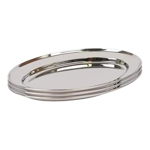 Argon Tableware 25cm Stainless Steel Platters Cover