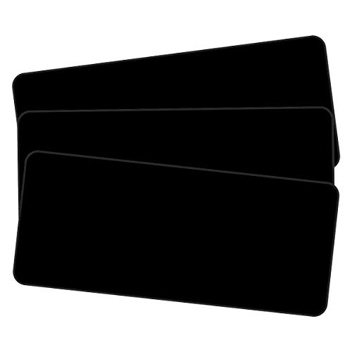 Qisan Large Gaming Mouse Pad with Nonslip Base-31.5x11.8x0.15 Inch|Extended XXL Size, Heavy|Thick, Comfy, Foldable Mat for Desktop, Laptop, Keyboard, Consoles & More (Black 3pcs)