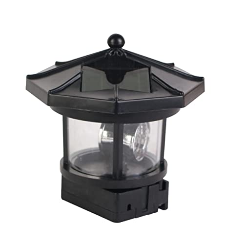 OSALADI 1 PC Solaire Gyrophare Lampadaire Extérieur Vintage Lanterne Pont Extérieur Lampe Renouvelable Paysage Solaire Lumières Tour De Phare LED e Gyrophare e Solo