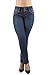 Colombian Design, Mid Waist, Butt Lift, Boot Leg Jeans in Dark Blue Size 7