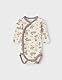 NAME IT Baby-Mädchen Nbfwillit Wool Ls Wrap Body Langarmbody, Rosa, 68