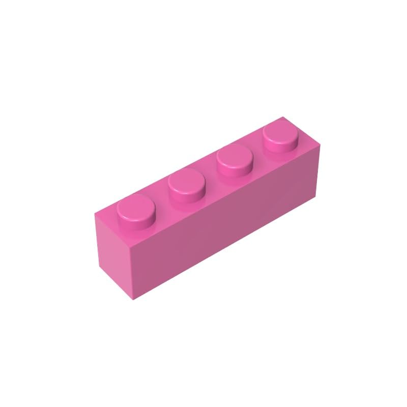 3010 Basic Bricks Brick 1x4 50 Pieces GDS-534 Compatible with Lego Building Blocks Color:Dark Pink
