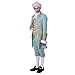 CosplayDiy Men's 18th Century Court Suit Colonial Victorian British Military Uniform Elegant Men's Rococo Costume L
