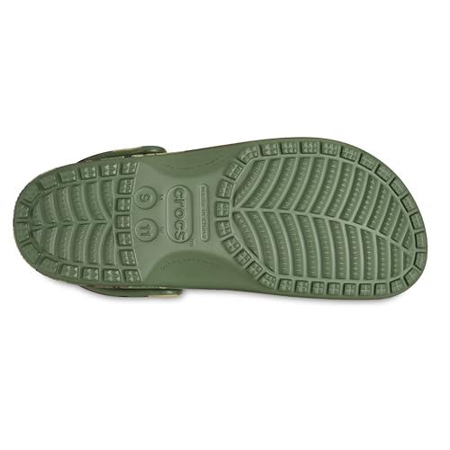 Image of Crocs, Unisex, Classic Clog Seasonal Graphic, Army Green Camo, Men 5, Women 7, Medium