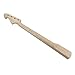 WUQIMUSC Replacement Bass Guitar Neck 21 Fret 30 Inch Scale, Maple with Rosewood Fretboard,42mm Nut Width, Bolt-On Heel