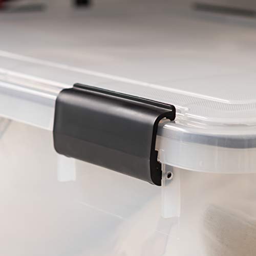 Image of IRIS USA WeatherPro Storage Box, 62 Quart - Clear (110550)