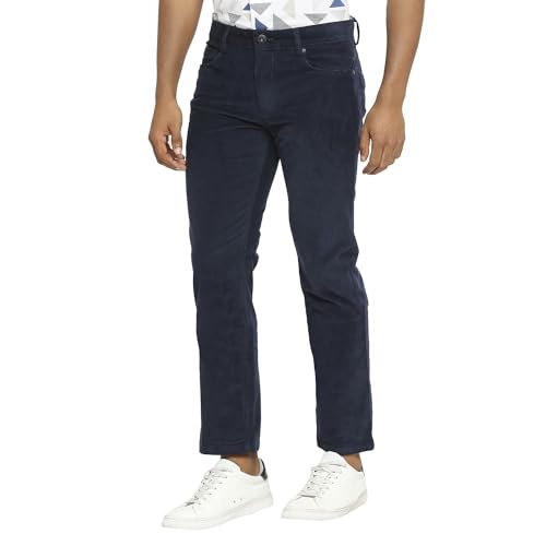 Image of BASICS Premium Cotton Stretch Formal Trousers for Men | Office Pants