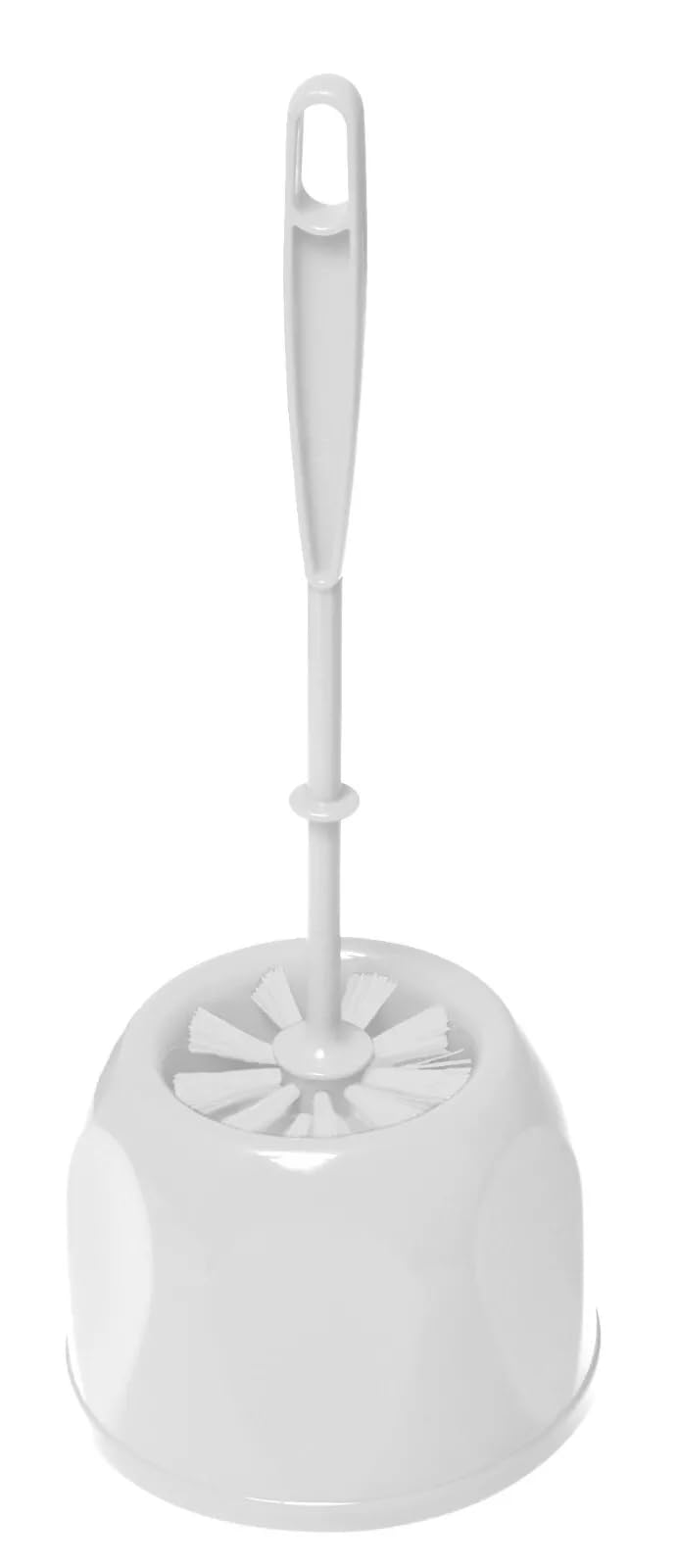 Toilet Brush and Holder Set WC Bathroom Accessories Cleaning Freestanding (White)