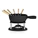 Produktbild BBQ-Toro Gusseisen Fondue Set für 6 Personen | 2 Liter | Fondueset 9 teilig mit Brenner und Gabeln | Fondue-Set, Käsefondue Set, Fleischfondue Set, Schokofondue Set | Fonduetopf, Topf-Set