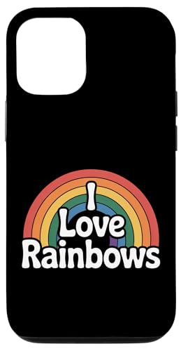 I Love Rainbows ジョイフルカラー 楽しいプライド スマホケース iPhone 12/12 Pro 用
