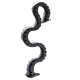 HUMARH Vertebrae Cable Management Spine Kit, Height Adjustable Desk Quad Entry Wire Organizer (Black)