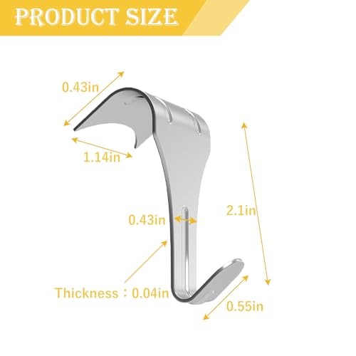 Image of 2PCS Picture Rail Hooks,Sunxer Tool Picture Rail Hanging System Molding Hooks for Photo Frame Picture Artwork Hang