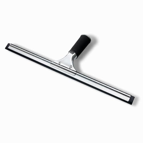 Image of 18-Inch Heavy-Duty Window Squeegee with Rubber Blade, Ideal 15 Degree Angle