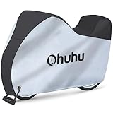 Ohuhu 自転車カバー 子供乗せ 300Dオックス 超厚手版 バイクカバー 防水 UVカット 雨 雪対策 防犯 防風 29インチまで対応 鍵穴/収納袋付き