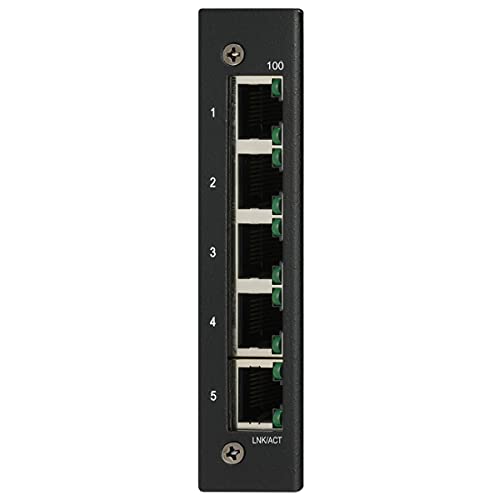 Tripp Lite Industrial 5 Port Ethernet Network Switch 10/100 Mbps -40° To 167°F Temperature Range Unmanaged Splitter Taa Compliant Din Mount (Nfi-U05) #TOP2