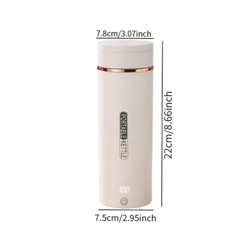 Tetera eléctrica portátil de acero inoxidable 500 ml miniatura 3