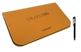 Samsung Genuine Kastanien Braun Premium horizontale Multi Pocket Folio Case Hülle Tasche Großpackung geeignet Galaxy Tab 4 7.0 7 Zoll T230 / T231 / T235 + Emartbuy® Schwarz Eingabestift