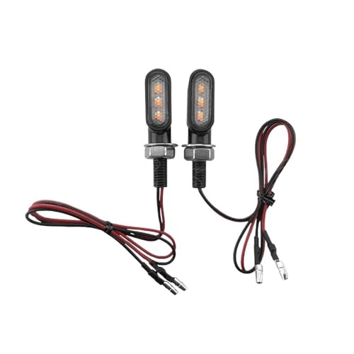 Clignotants universels moto 12V 3 LED - Clignotant étanche pour sécurité nocturne