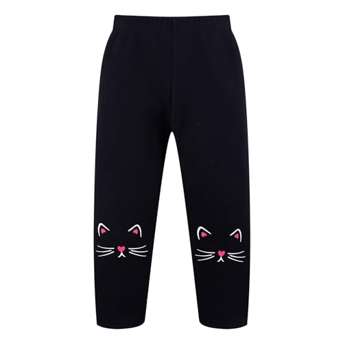 Image of Little Girls Clothes Sets - Cute Sweatshirts Top Shirt & Leggings 2 Piece Kids Fall Winter Outfits Toddler Clothing