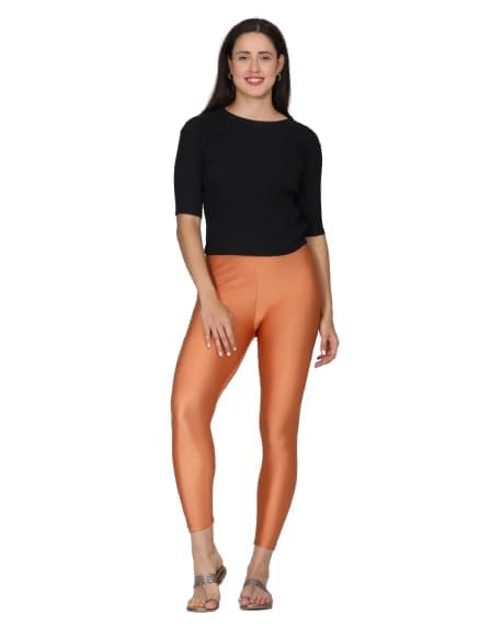 twinstar Women's Shimmer Leggings | Stretchable, Ankle-Length, Bottoms | Soft & Comfortable Fit | Ideal for Festive & Casual Styling-picture-35